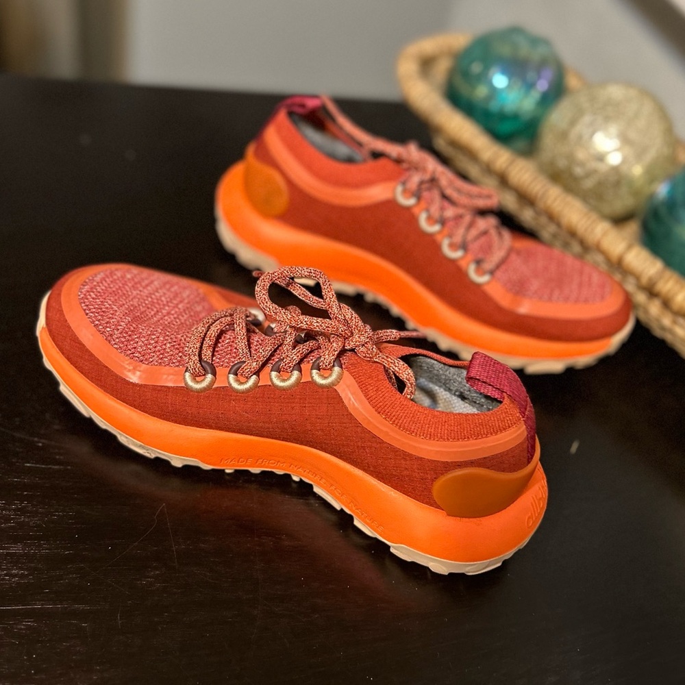 Allbirds Trailrunner SWT Diablo Orange Cream Sneakers Size 8.5 - Picture 9 of 12